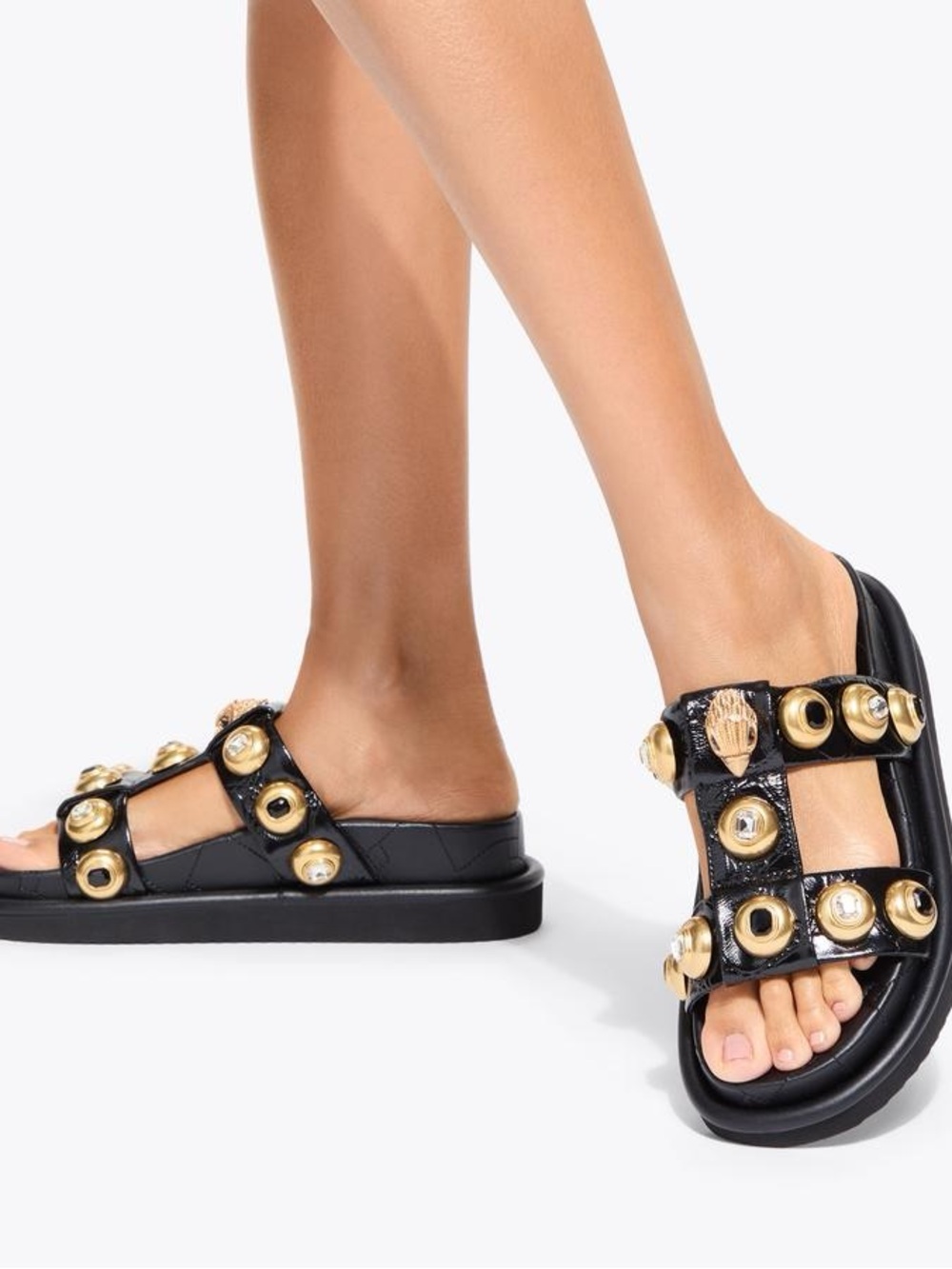 KURT GEIGER LONDON ORSON MULTI STUDDED SANDAL - Picture 7 of 8